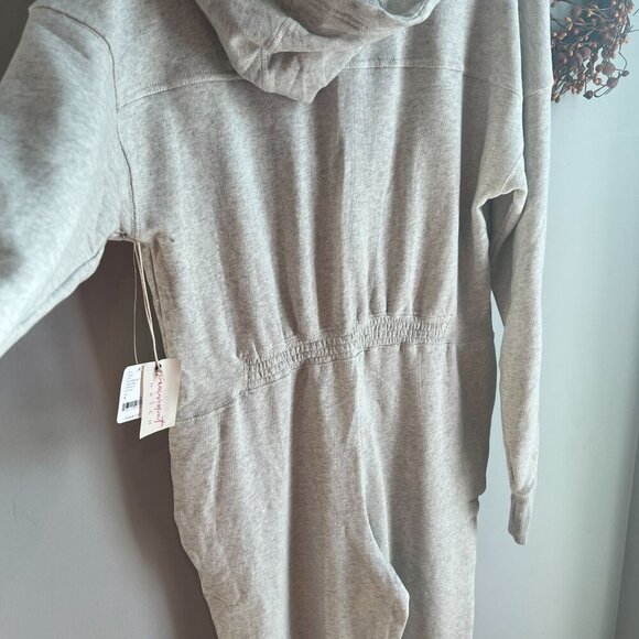 FP Movement X Hatch SMALL Maternity Warm Up Jumpsuit Heather Grey - Picture 11 of 14